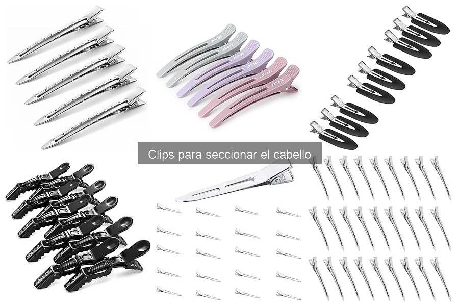Accesorios para potenciar clips de seccionar el cabello