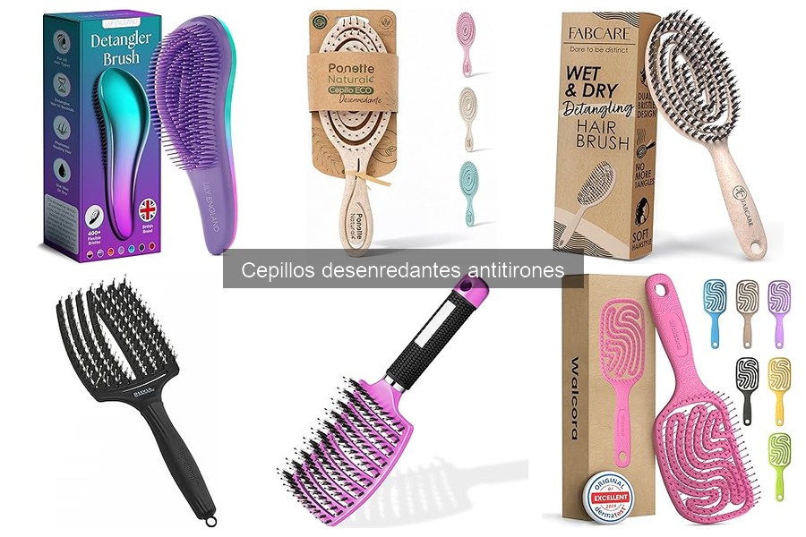 Alternativas a cepillos desenredantes antitirones para tu cabello