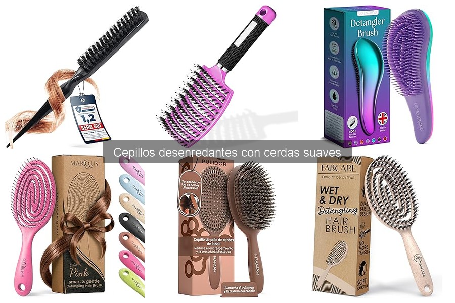 Alternativas a cepillos desenredantes con cerdas suaves