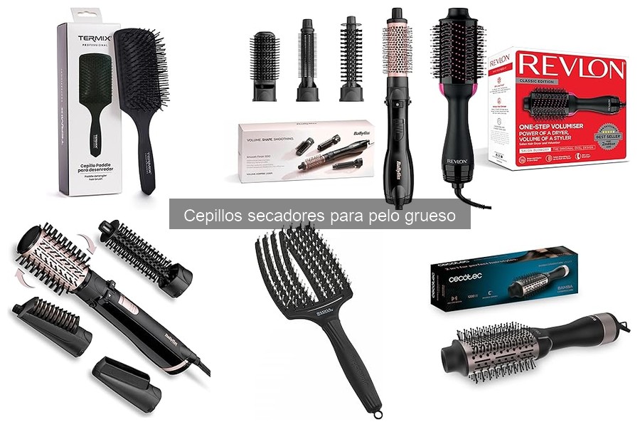 Alternativas a cepillos secadores para cabello grueso