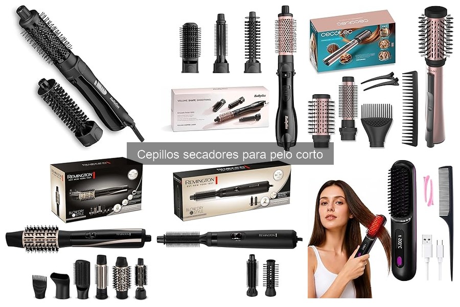 Alternativas a cepillos secadores para peinar pelo corto