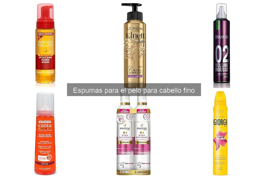 Alternativas a las espumas para cabello fino: opciones efectivas