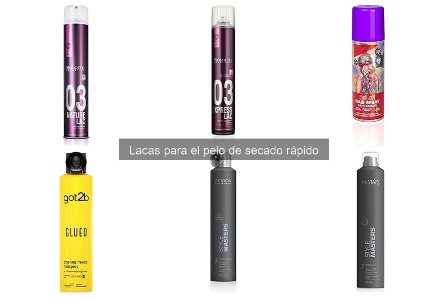Alternativas a las lacas de secado rápido para el cabello