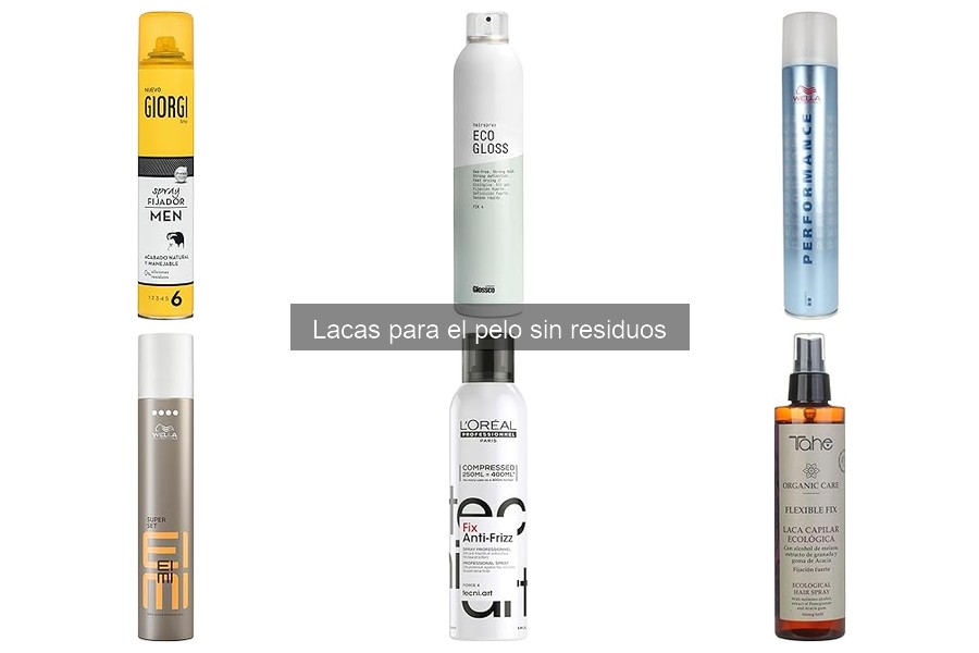 Alternativas a las lacas para el pelo sin residuos