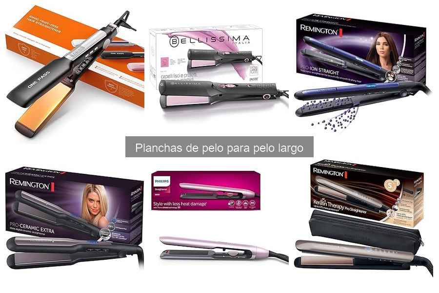 Alternativas a las planchas de pelo para alisar cabello largo