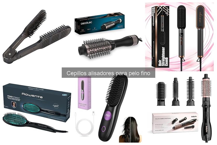 Alternativas a los cepillos alisadores para cabello fino