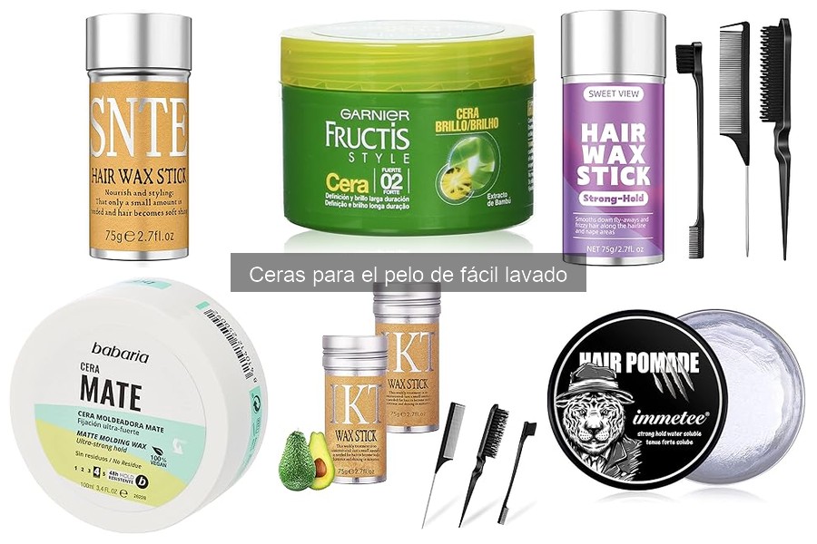 Alternativas naturales a las ceras para el pelo de fácil lavado