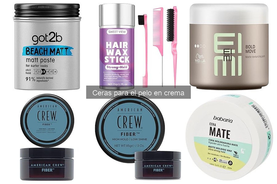 Ceras para el pelo en crema: Dónde comprarlas a buen precio