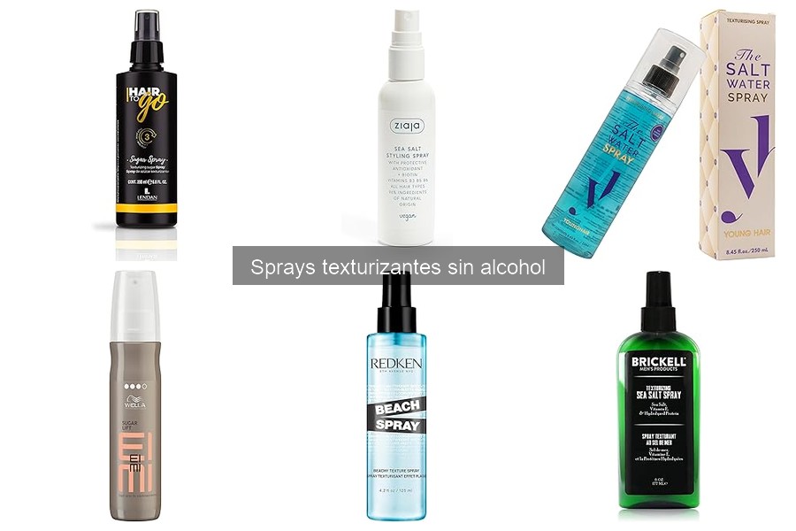 ¿Cómo afectan los sprays texturizantes sin alcohol al cabello?