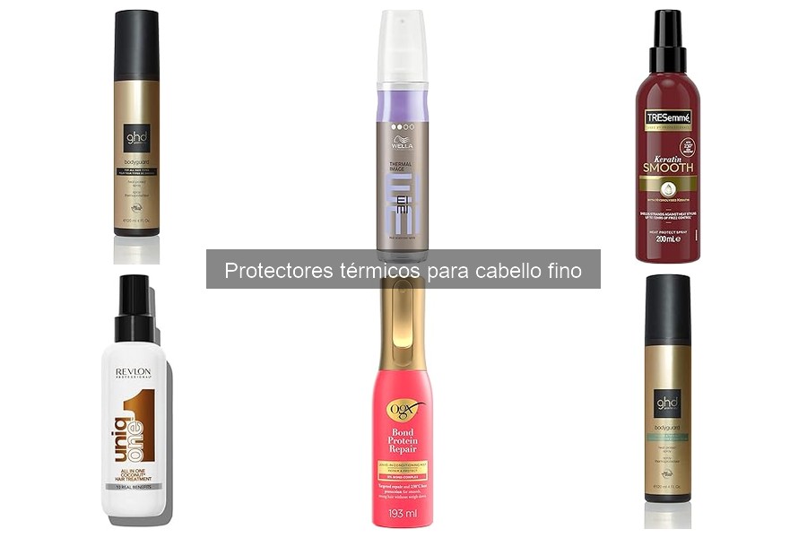 Cómo aplicar un protector térmico en cabello fino