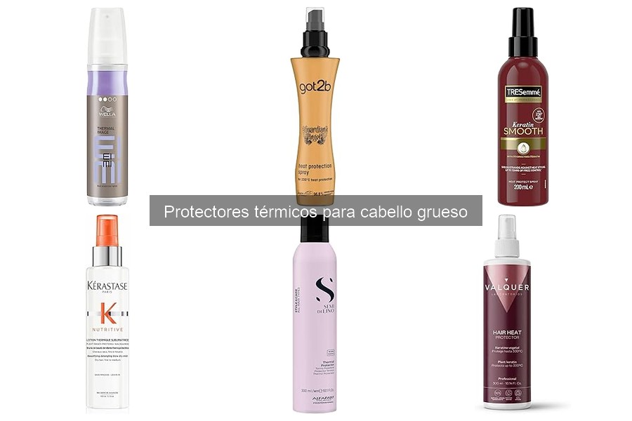 Cómo aplicar un protector térmico en cabello grueso