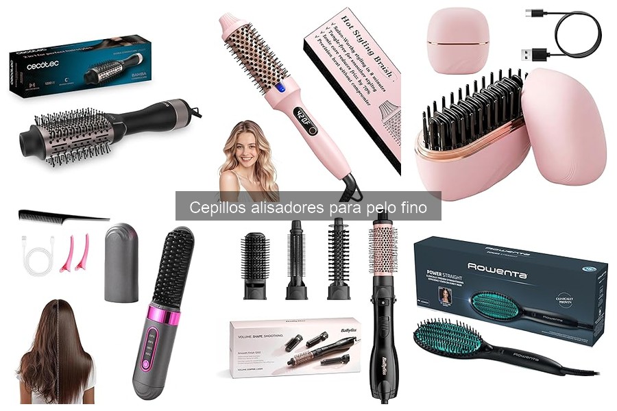 Cómo evitar el frizz usando cepillos alisadores para pelo fino
