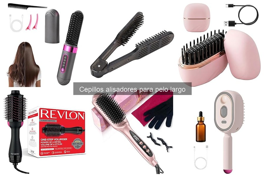 Cómo limpiar y mantener cepillos alisadores para pelo largo