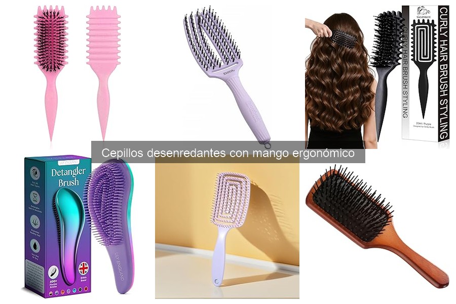 ** Cómo usar cepillos desenredantes ergonómicos para tu cabello