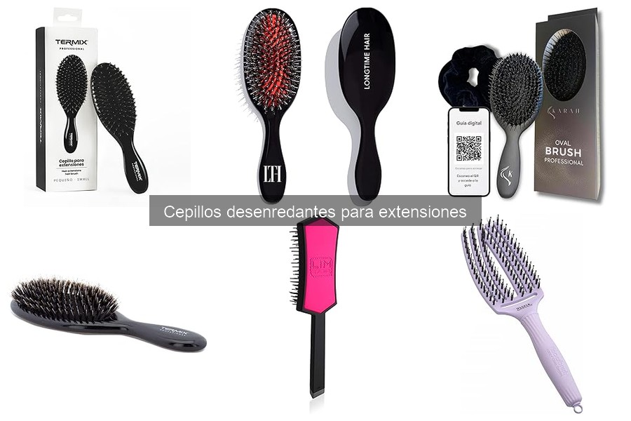 Cómo usar un cepillo desenredante en extensiones de cabello