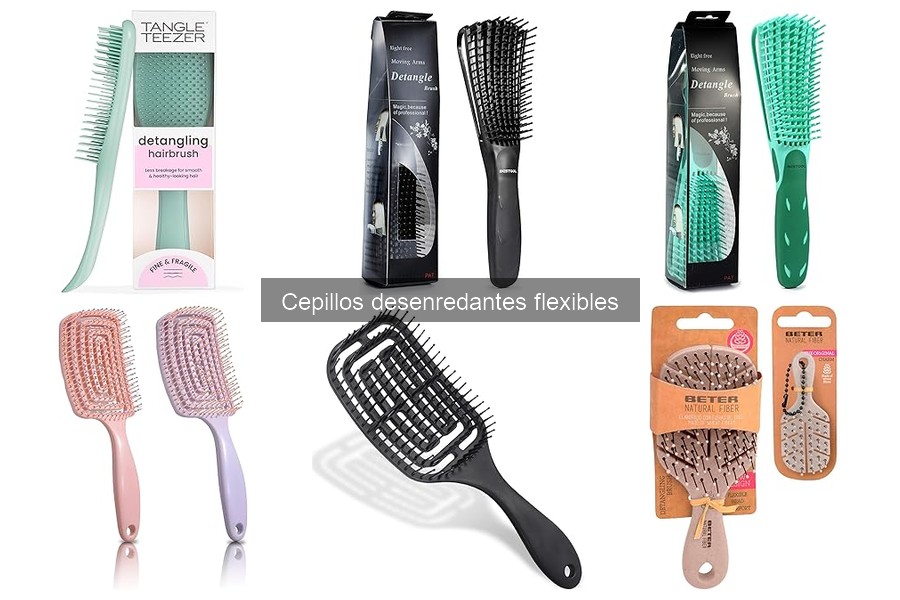 Cómo usar un cepillo desenredante flexible correctamente