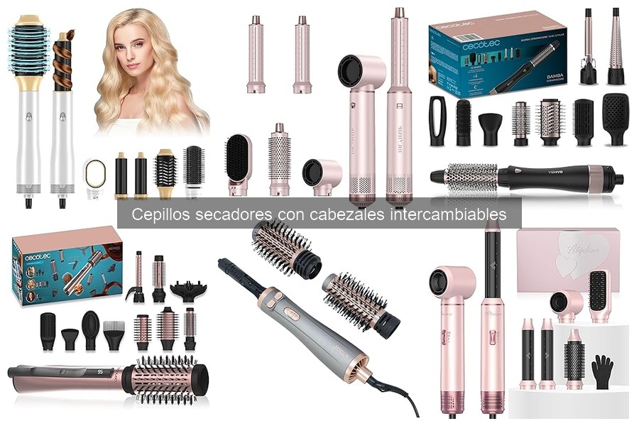 Cómo usar un cepillo secador con cabezales intercambiables
