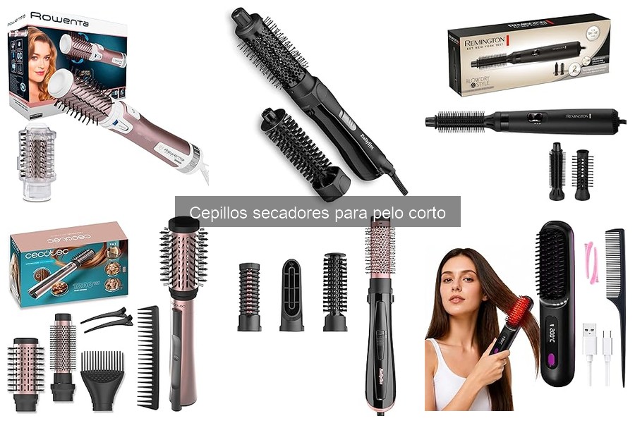 Cómo usar un cepillo secador para pelo corto correctamente