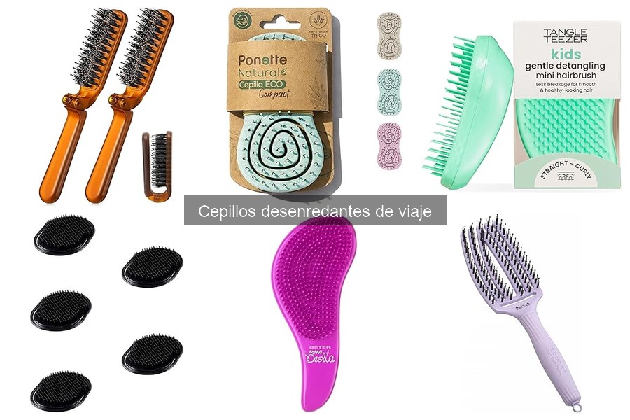 ** Comparativa: Cepillos Desenredantes de Viaje vs. Tradicionales