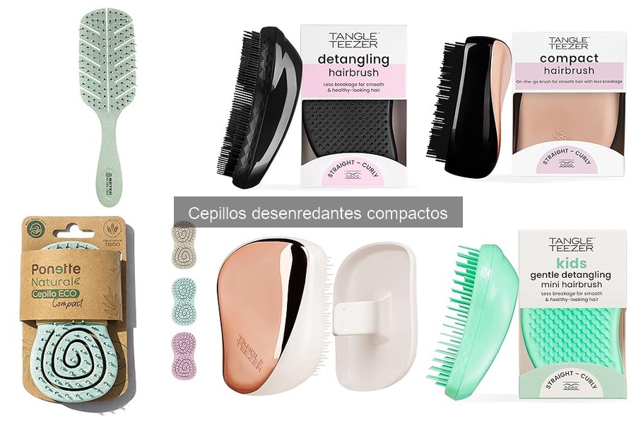 Comparativa de cepillos desenredantes compactos para tu cabello