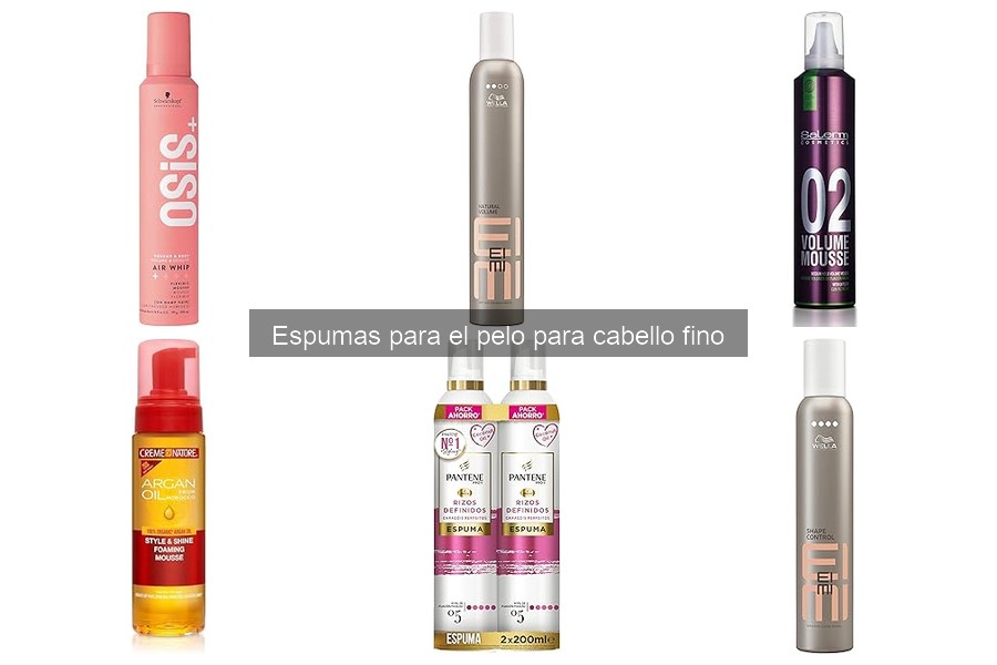 Comparativa de Espumas para Cabello Fino vs Otros Voluminizadores