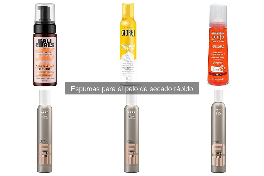 Comparativa de espumas para cabello rizado y lacio
