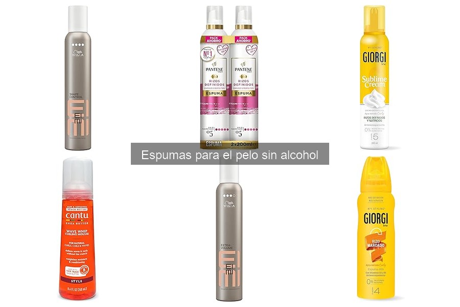 Comparativa de Espumas para el Pelo Sin Alcohol