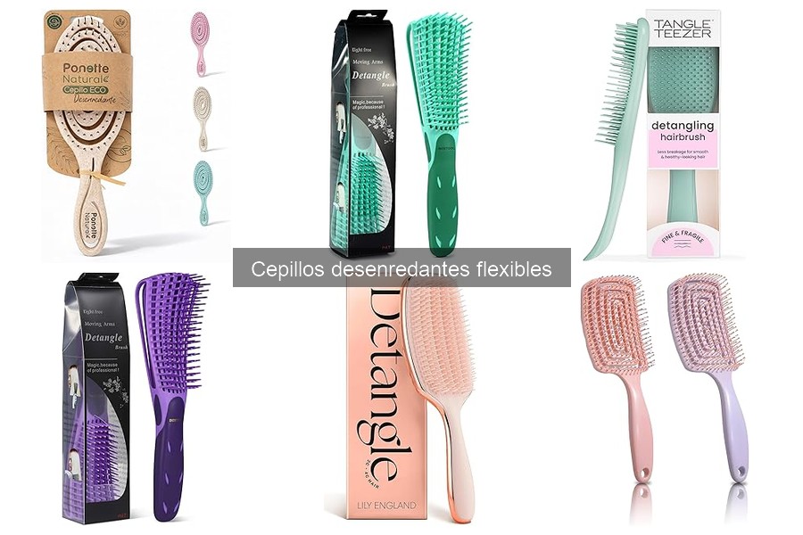 Comparativa de los mejores cepillos desenredantes flexibles