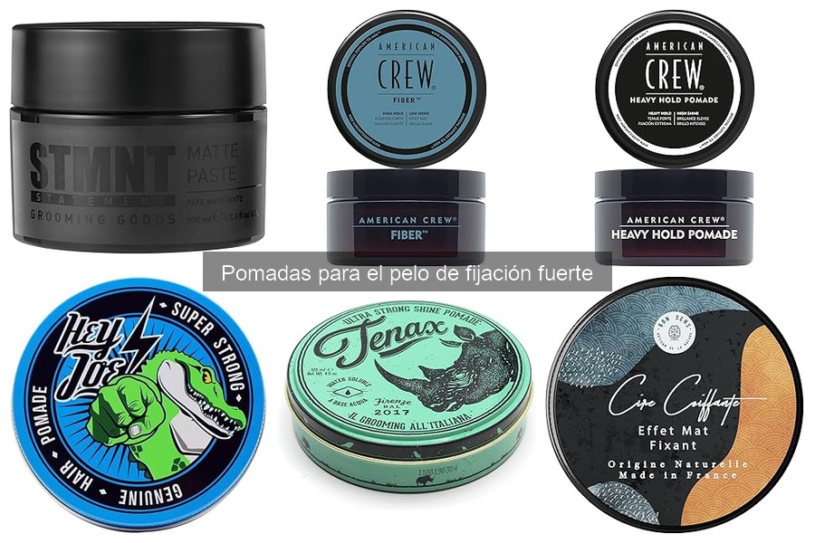 Comparativa de Pomadas para el Pelo de Fijación Fuerte