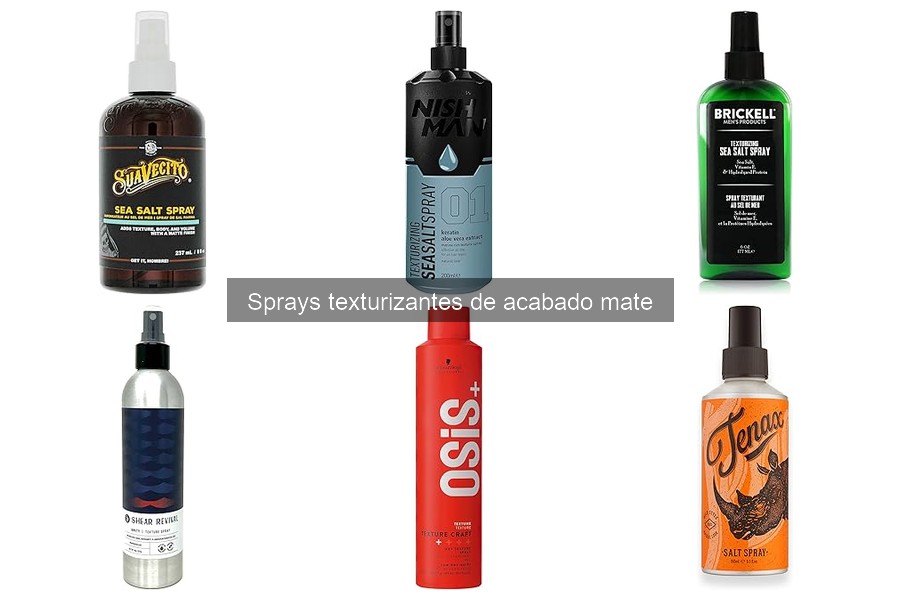 Comparativa de sprays texturizantes de acabado mate