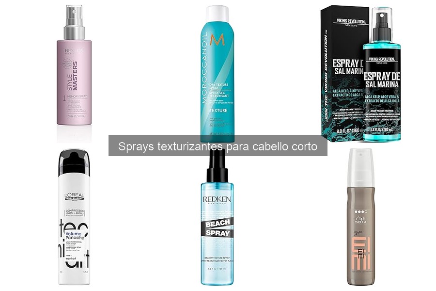 Comparativa de sprays texturizantes para cabello corto