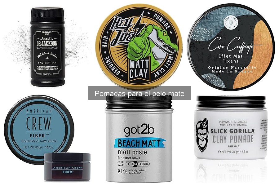 Comparativa: Pomadas Mate vs Brillantes para el Cabello