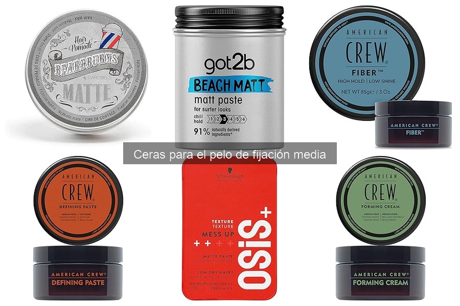 Compra ceras para el pelo de fijación media a buen precio