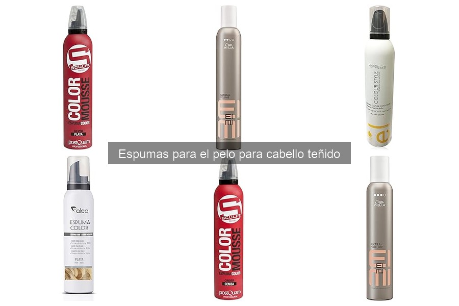 Diferencias entre espumas para cabello normal y teñido