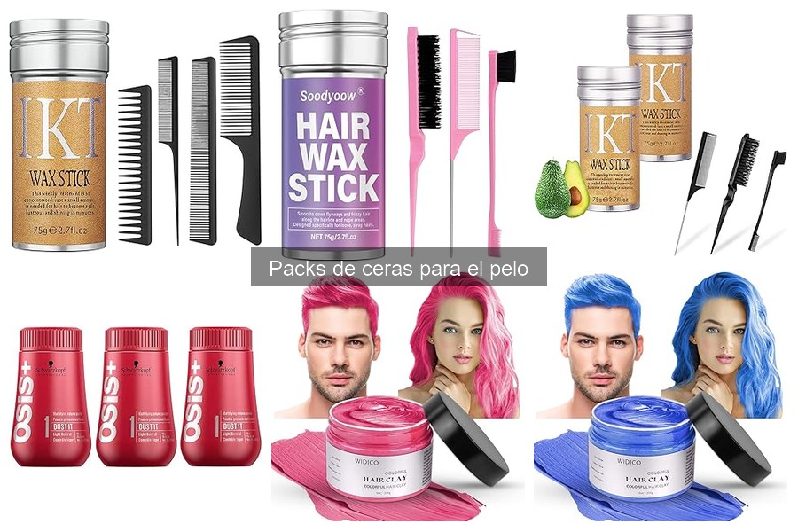 Diferencias entre packs de ceras para el pelo para hombres y mujeres