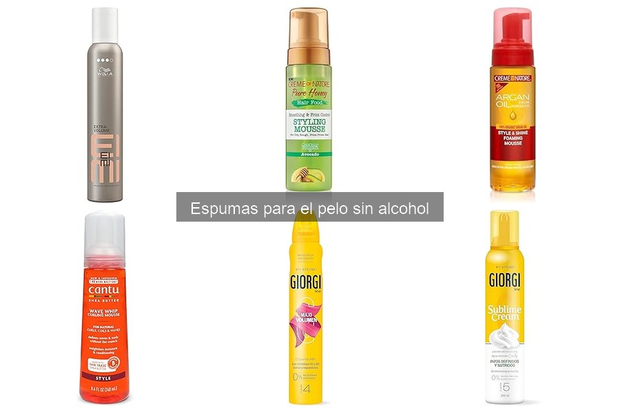 Dónde comprar espuma para el cabello sin alcohol fácilmente