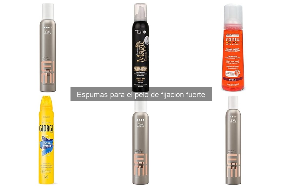 Dónde comprar espumas para el cabello de fijación fuerte