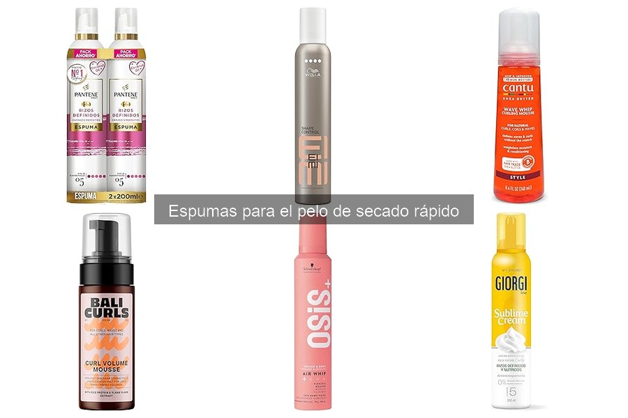 Dónde comprar espumas para el pelo de secado rápido