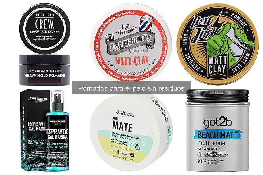 Dónde comprar pomadas para el pelo sin residuos fácilmente