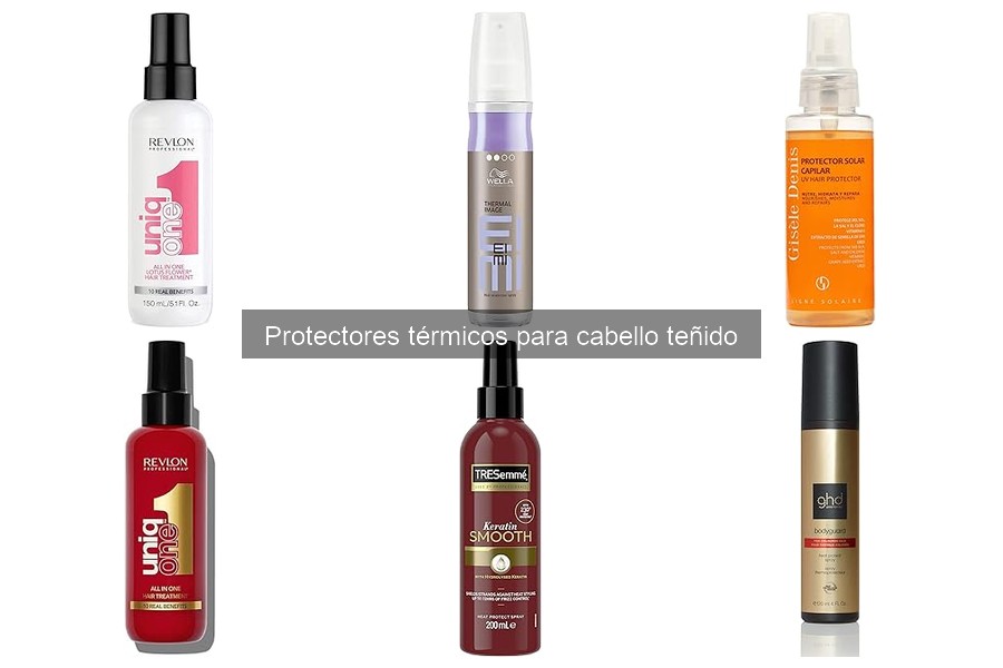Errores al usar protectores térmicos en cabello teñido