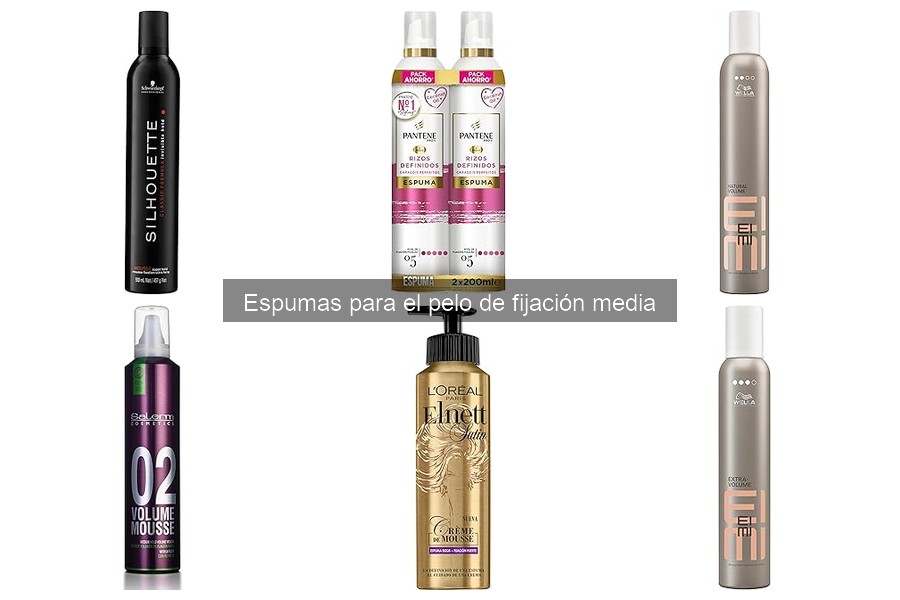 Espumas de fijación media: ¿Son buenas para cabellos finos?