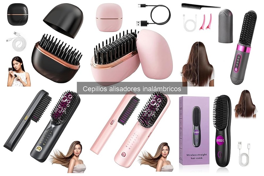 Guía de uso del cepillo alisador inalámbrico para el cabello