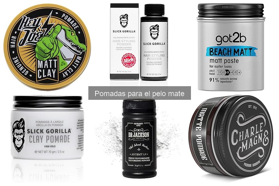 Ingredientes clave en pomadas para el pelo mate