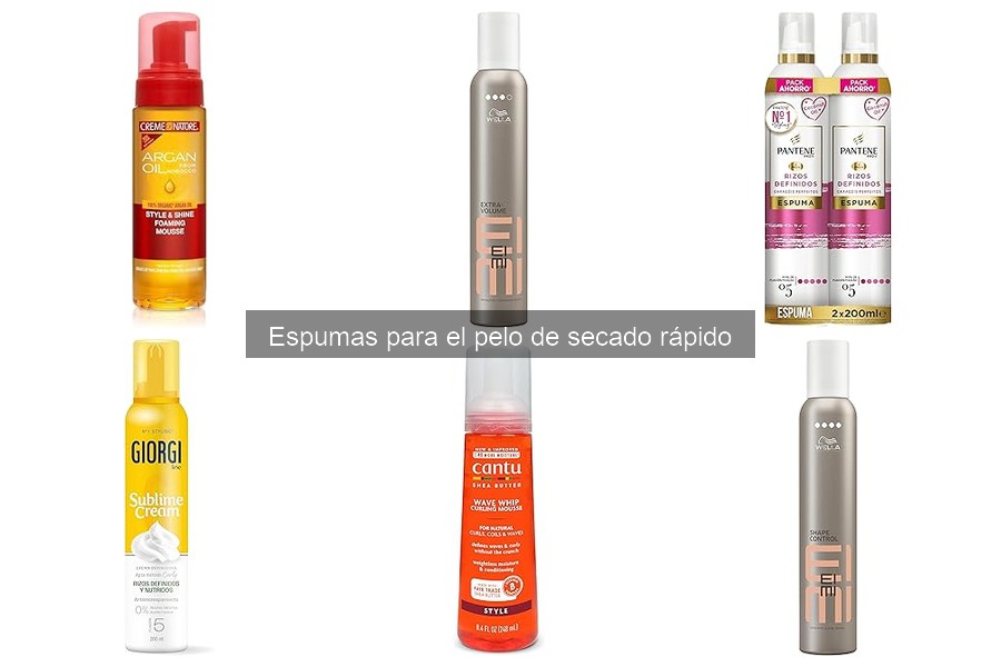Las mejores espumas para el pelo de secado rápido 2023