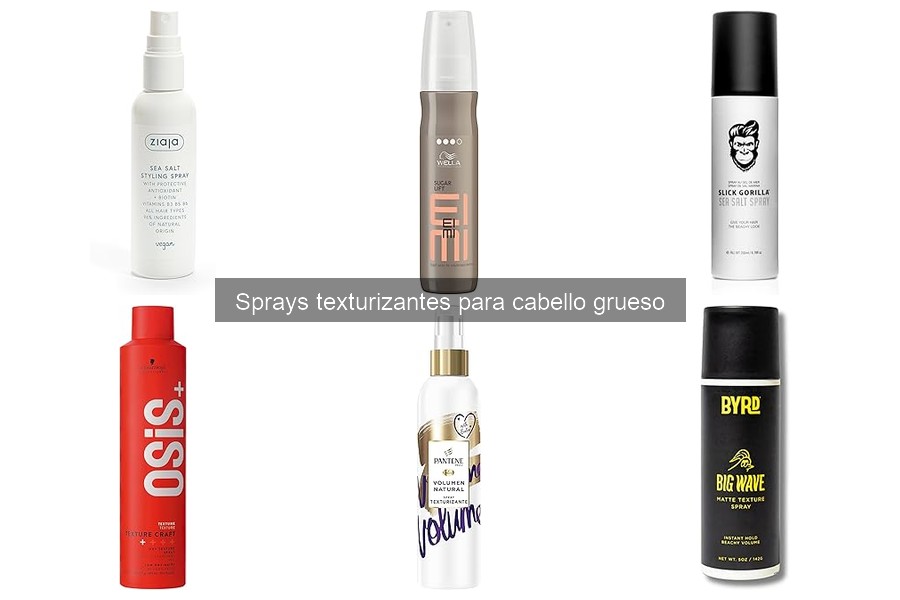 Los mejores ingredientes para sprays texturizantes en cabello grueso