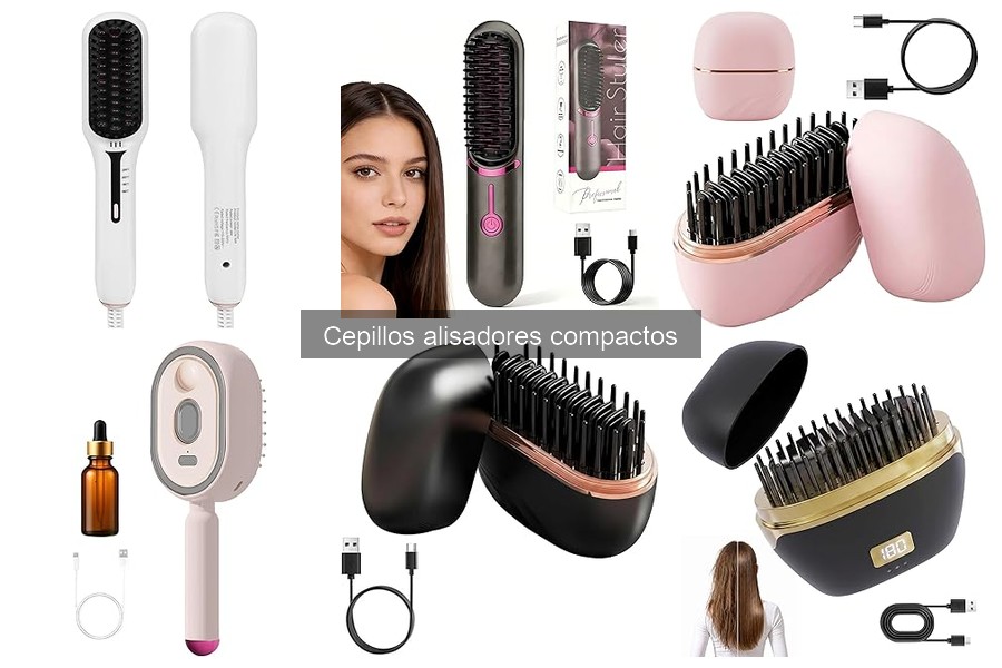 Mejores cepillos alisadores compactos para cabello rizado