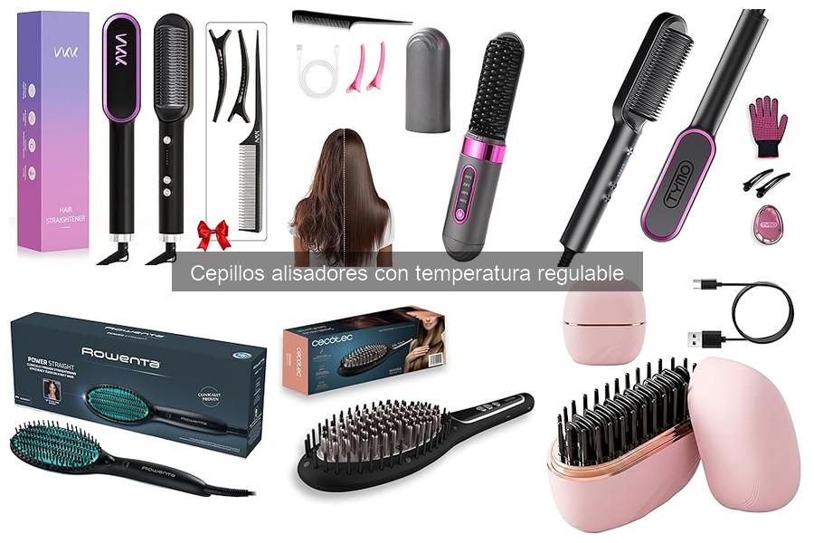 Mejores cepillos alisadores con temperatura para cabello rizado