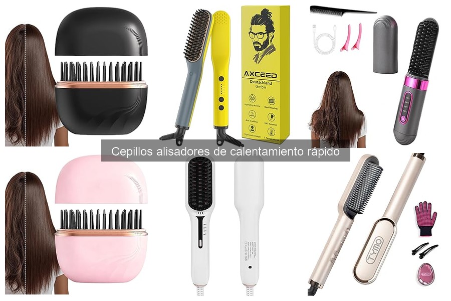 Mejores cepillos alisadores de calentamiento rápido para cabello rizado
