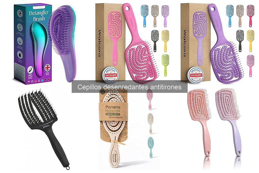 Mejores cepillos desenredantes antitirones para cabello rizado