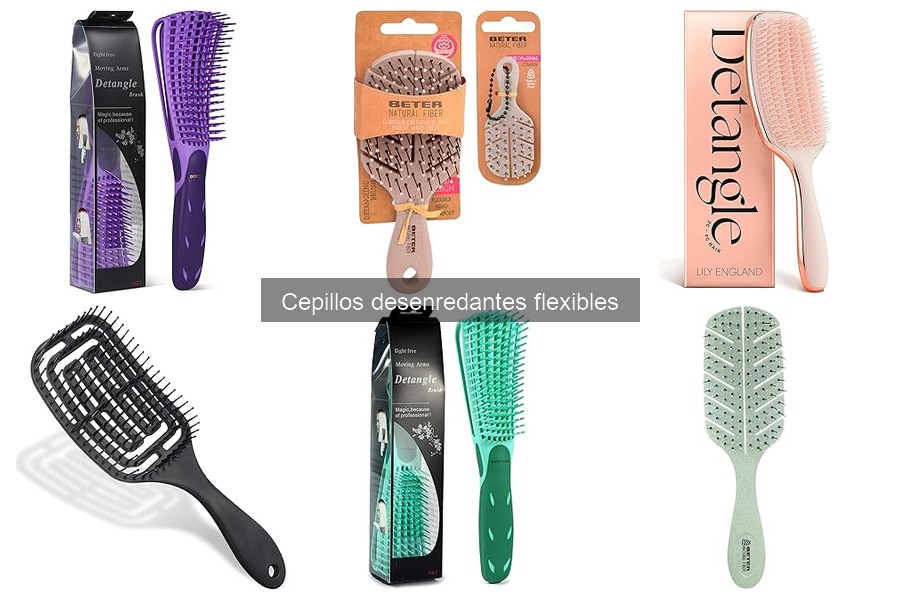 Mejores cepillos desenredantes flexibles para cabello rizado